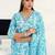 women floral printed regular kurta with trousers & with dupatta