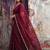 Maroon tissue designer saree