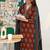 women ethnic motifs printed regular cotton blend kurta with trousers & with dupatta