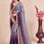 Multicolor ombre mirror work tissue designer saree