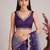 Multicolor ombre mirror work tissue designer saree