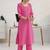 women regular kurta with salwar & with dupatta