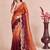 Multicolor ombre mirror work tissue designer saree