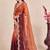 Multicolor ombre mirror work tissue designer saree