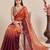 Multicolor ombre mirror work tissue designer saree