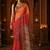 Multicolor bandhani  georgette handloom saree