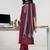 women printed regular kurta with trousers & with dupatta