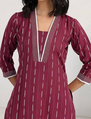 women printed regular kurta with trousers & with dupatta 2