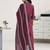 women printed regular kurta with trousers & with dupatta