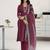 women printed regular kurta with trousers & with dupatta