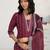 women printed regular kurta with trousers & with dupatta