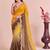 Multicolor ombre mirror work tissue designer saree