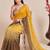 Multicolor ombre mirror work tissue designer saree