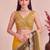 Multicolor ombre mirror work tissue designer saree
