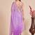 Purple ombre patchwork tissue designer saree