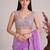 Purple ombre patchwork tissue designer saree
