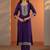 women ethnic motifs embroidered regular thread work kurta with trousers