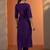 women ethnic motifs embroidered regular thread work kurta with trousers