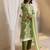 libas green geometric printed straight suit set with dupatta