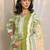 libas green geometric printed straight suit set with dupatta