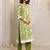 libas green geometric printed straight suit set with dupatta