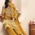 women floral printed regular thread work kurta with trousers & with dupatta