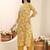 women floral printed regular thread work kurta with trousers & with dupatta