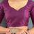 Burgundy sequinned organza saree