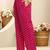 women floral printed regular thread work kurta with trousers & with dupatta