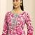 women floral printed regular thread work kurta with trousers & with dupatta