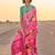 Pink floral zari tissue saree