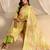 libas green chevron printed straight suit set with dupatta