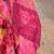Pink floral zari tissue saree