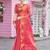 Pink woven design tissue saree