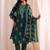 women floral printed regular kurta with trousers & with dupatta