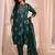 women floral printed regular kurta with trousers & with dupatta
