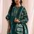 women floral printed regular kurta with trousers & with dupatta
