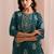 women floral printed regular kurta with trousers & with dupatta
