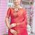 Pink woven design tissue saree