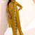 women ethnic motifs printed regular kurta with trousers & with dupatta