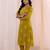 women ethnic motifs printed regular kurta with trousers & with dupatta