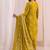women ethnic motifs printed regular kurta with trousers & with dupatta