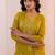 women ethnic motifs printed regular kurta with trousers & with dupatta