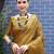 Olive woven design zari tissue saree