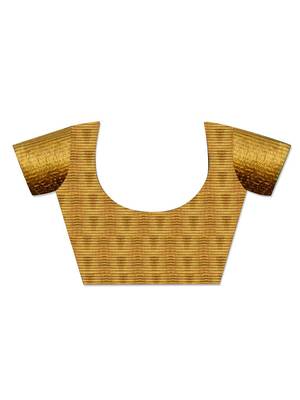 Olive woven design zari tissue saree 5
