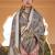 Grey ethnic motifs woven design zari tussar saree