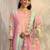women floral printed regular kurta with trousers & with dupatta
