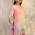 women floral printed regular kurta with trousers & with dupatta