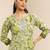 women floral printed regular thread work kurta with trousers & with dupatta