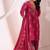 women ethnic motifs printed regular kurta with trousers & with dupatta